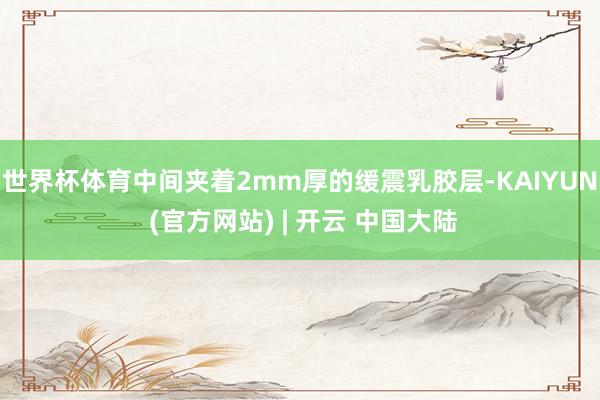 世界杯体育中间夹着2mm厚的缓震乳胶层-KAIYUN (官方网站) | 开云 中国大陆