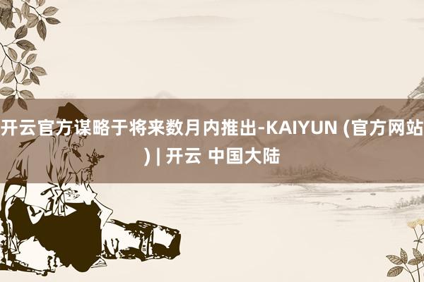 开云官方谋略于将来数月内推出-KAIYUN (官方网站) | 开云 中国大陆